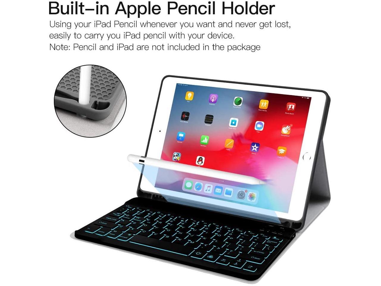 JUQITECH BacklitKeyboard Case iPad Pro 9.7 Smart Case with Keyboard
