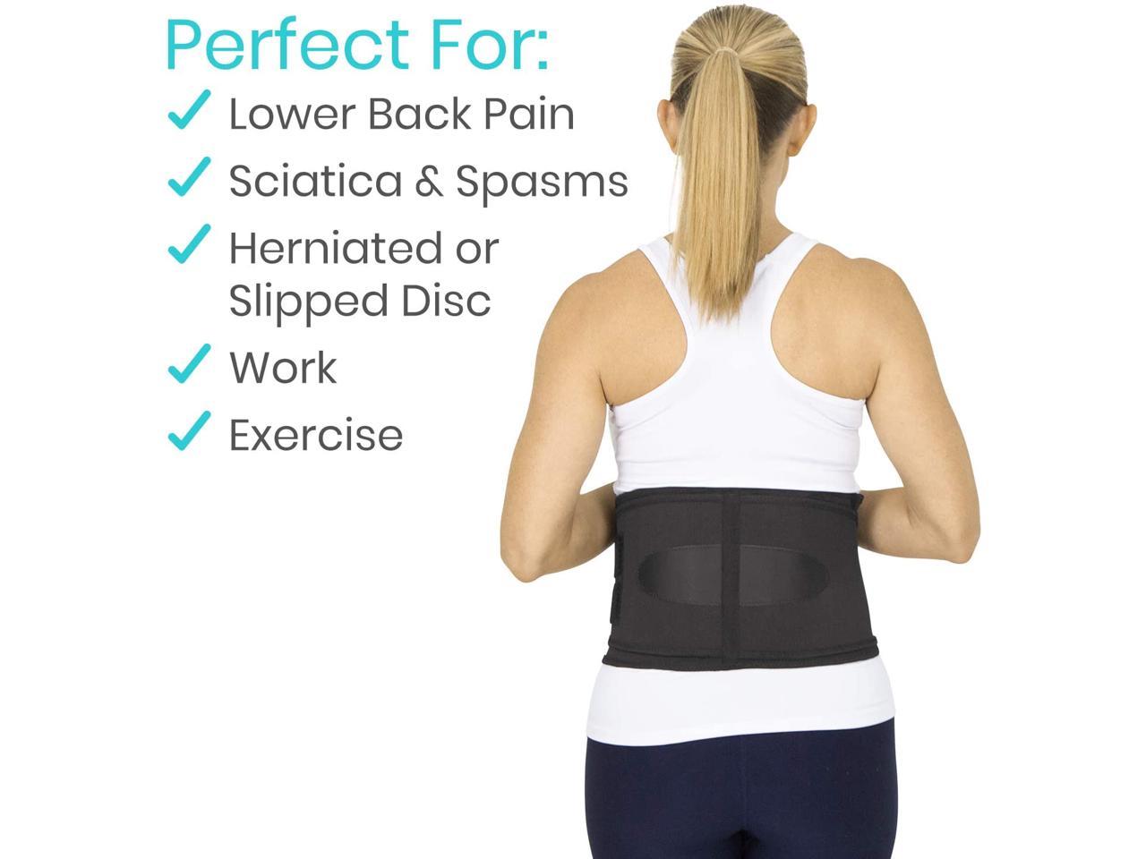 Vive Lower Back Brace Support For Chronic Pain Sciatica Spasms Nerve