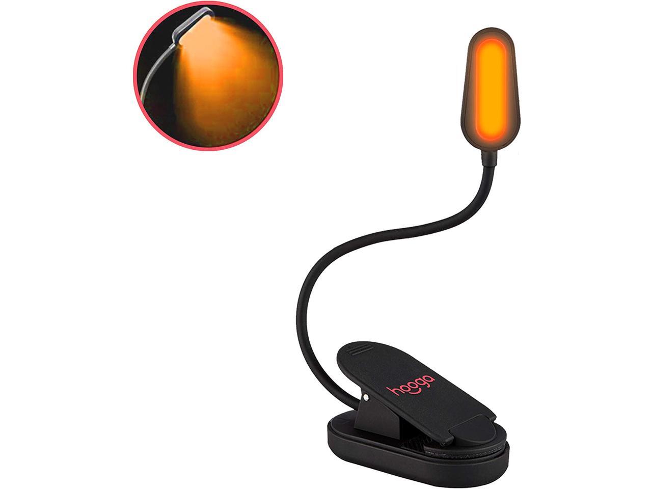 Book Light Blue Light Blocking Amber ClipOn Reading Light by Hooga