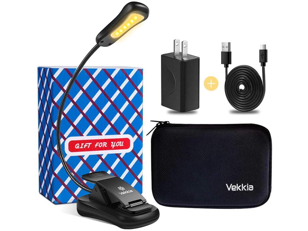 Vekkia Rechargeable Warm LED Book Light Set Series 3000K EyeCare Easy