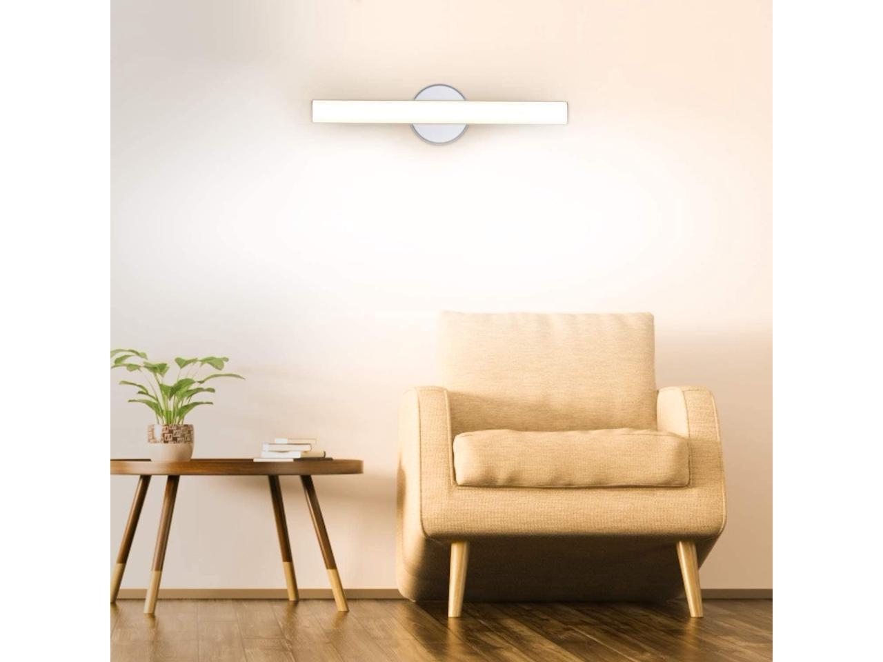 OOWOLF LED Vanity Lights 12W 17.3in LED Mirror Front Light 4000K 1200LM