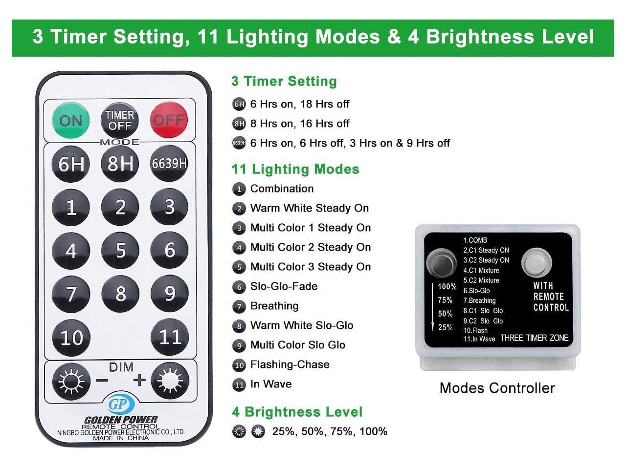 golden power remote control timer