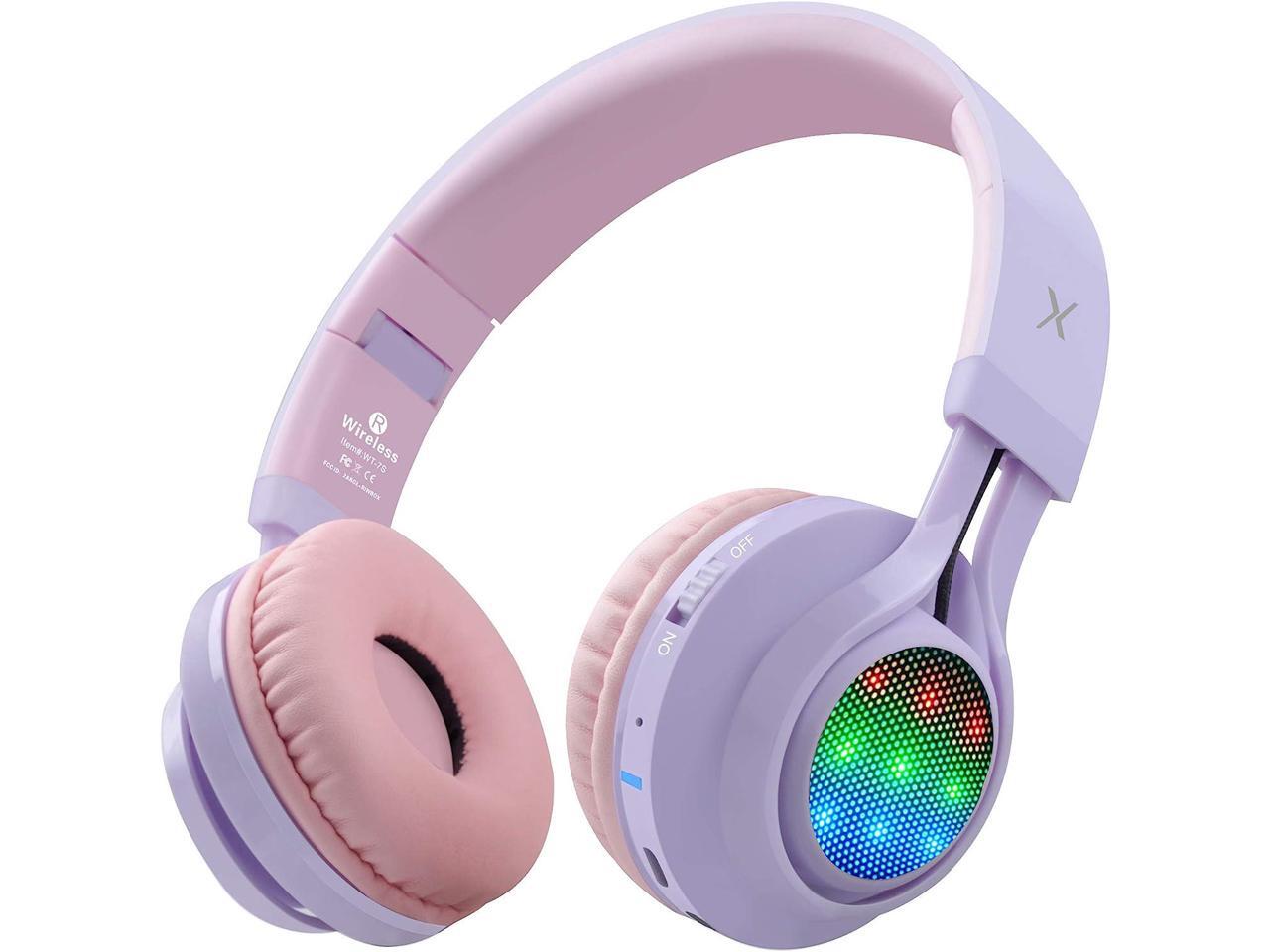 Riwbox WT7S Bluetooth Headphones Light Up Foldable Stero Wireless