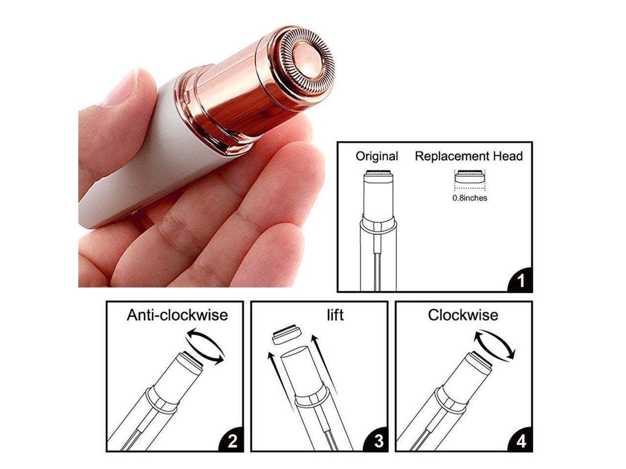 Facial Hair Remover Replacement Heads Compatible with Finishing Touch