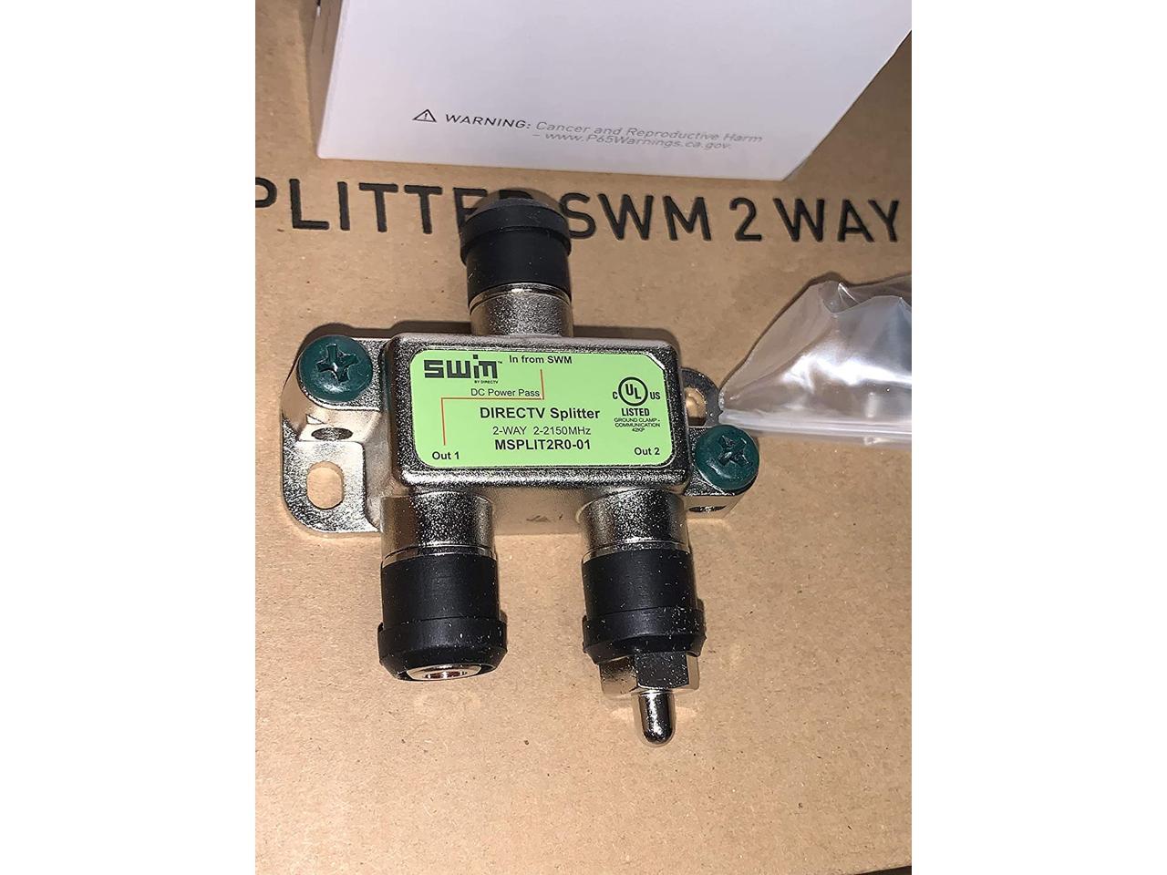 DirecTV Splitter 2Way 22150 MHz MSPLIT2R001 SWM 2Way Splitter
