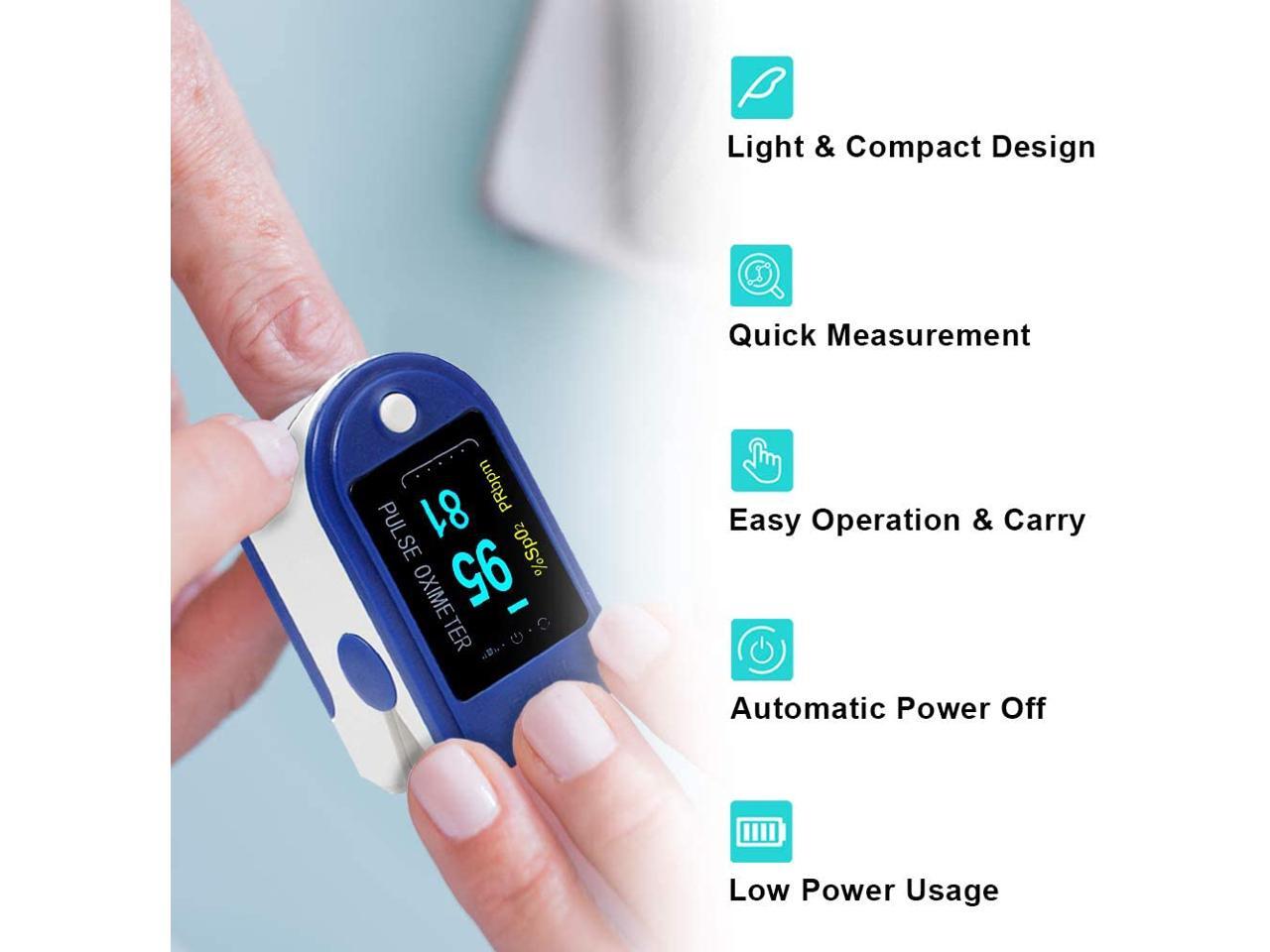Fingertip Pulse Oximeter Rotatable OLED Display to Show Waveform SpO2