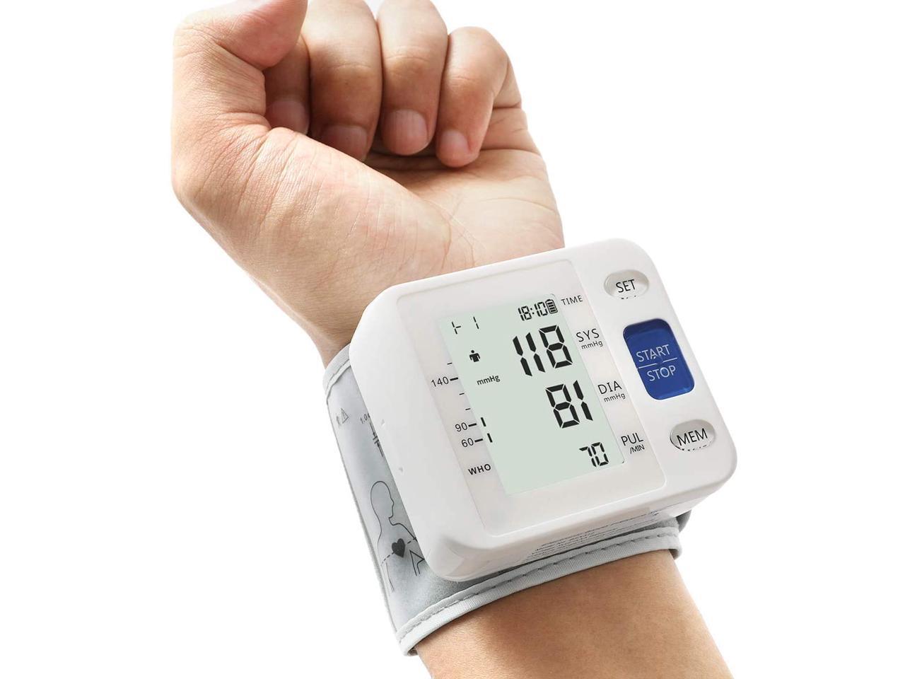 Blood Pressure Monitor Automatic Wrist High Blood Pressure Monitors ...