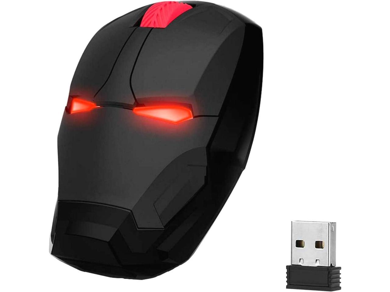 Cool Wireless Mouse USB Game Mice Ergonomic 2.4 G Portable Mobile Computer Click Silent Optical Mice with USB Receiver Multi-Color Choosing for Notebook PC Laptop Computer Mac Book 