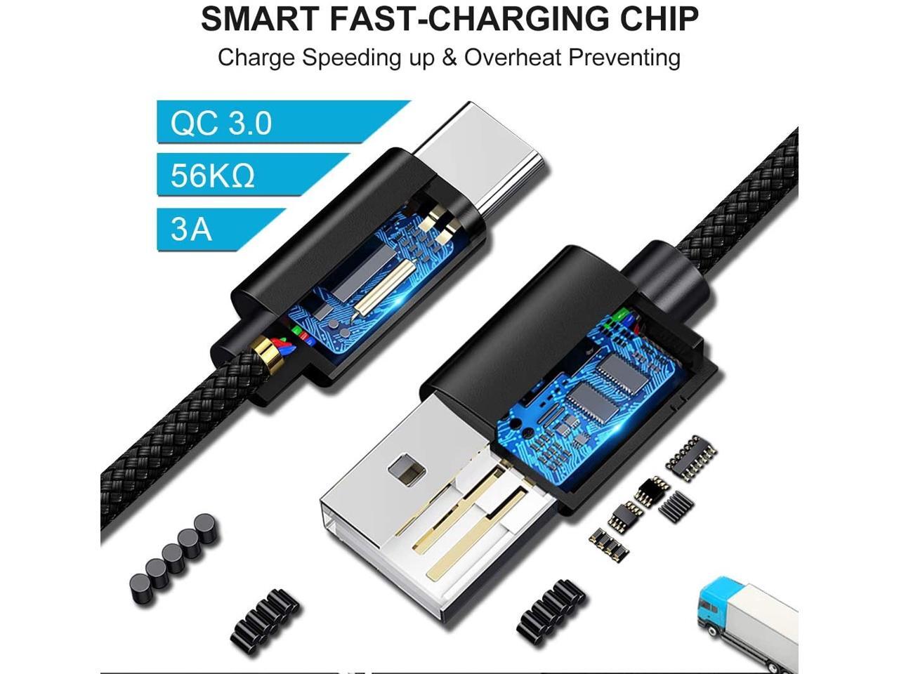 20ft (6m) Long USB Type C Cable CLEEFUN USB A to USB C Cable Nylon