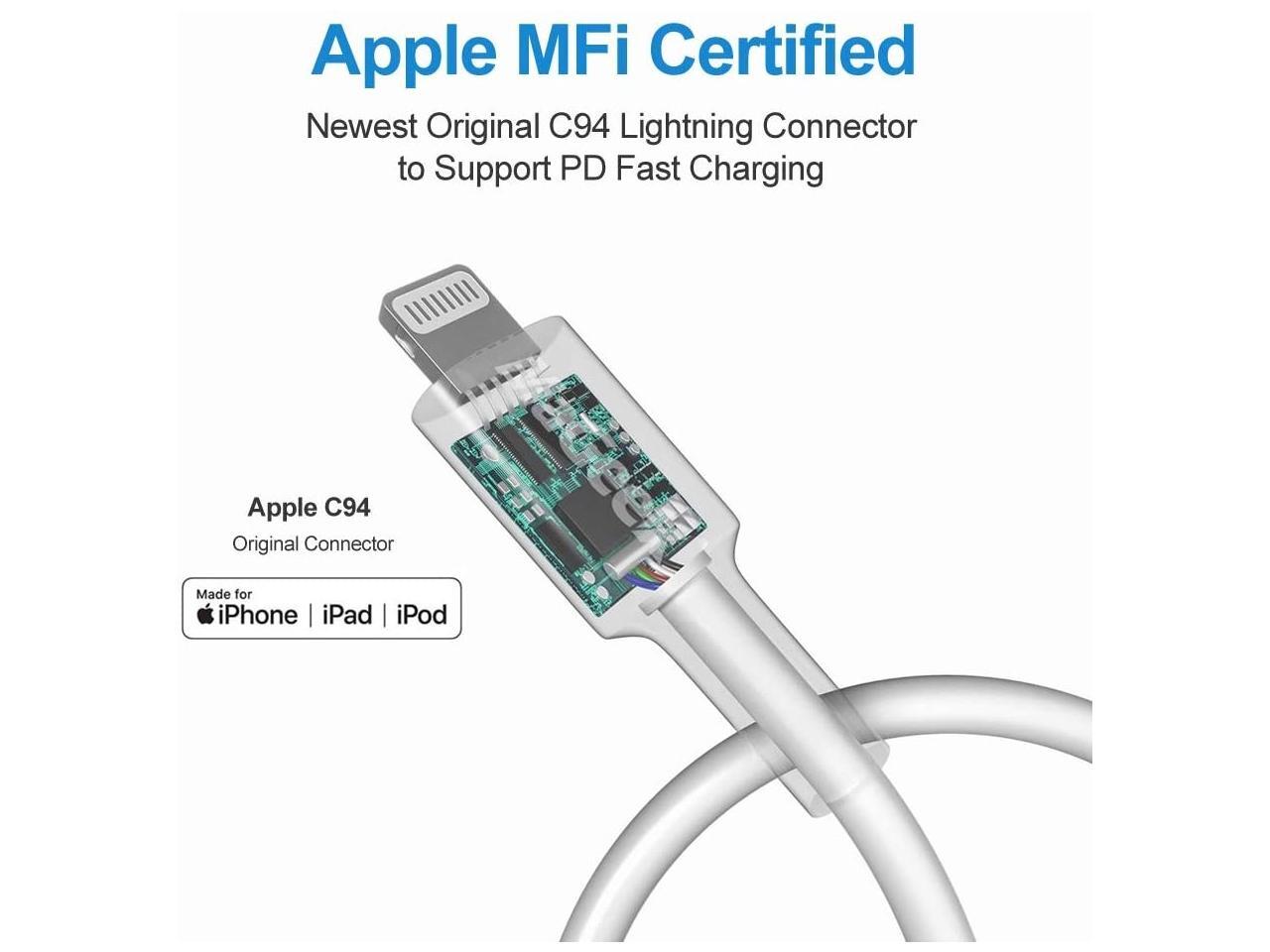 MaGeek USB C to Lightning Cable [Apple MFi Certified] 3.3ft iPhone 12