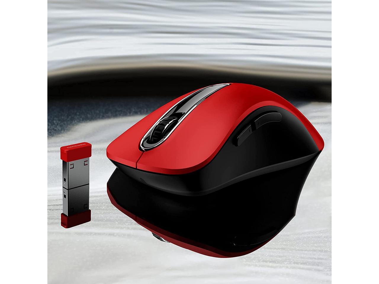 memzuoix 2.4G Wireless Mouse 1200 DPI Mobile Optical Cordless Mouse