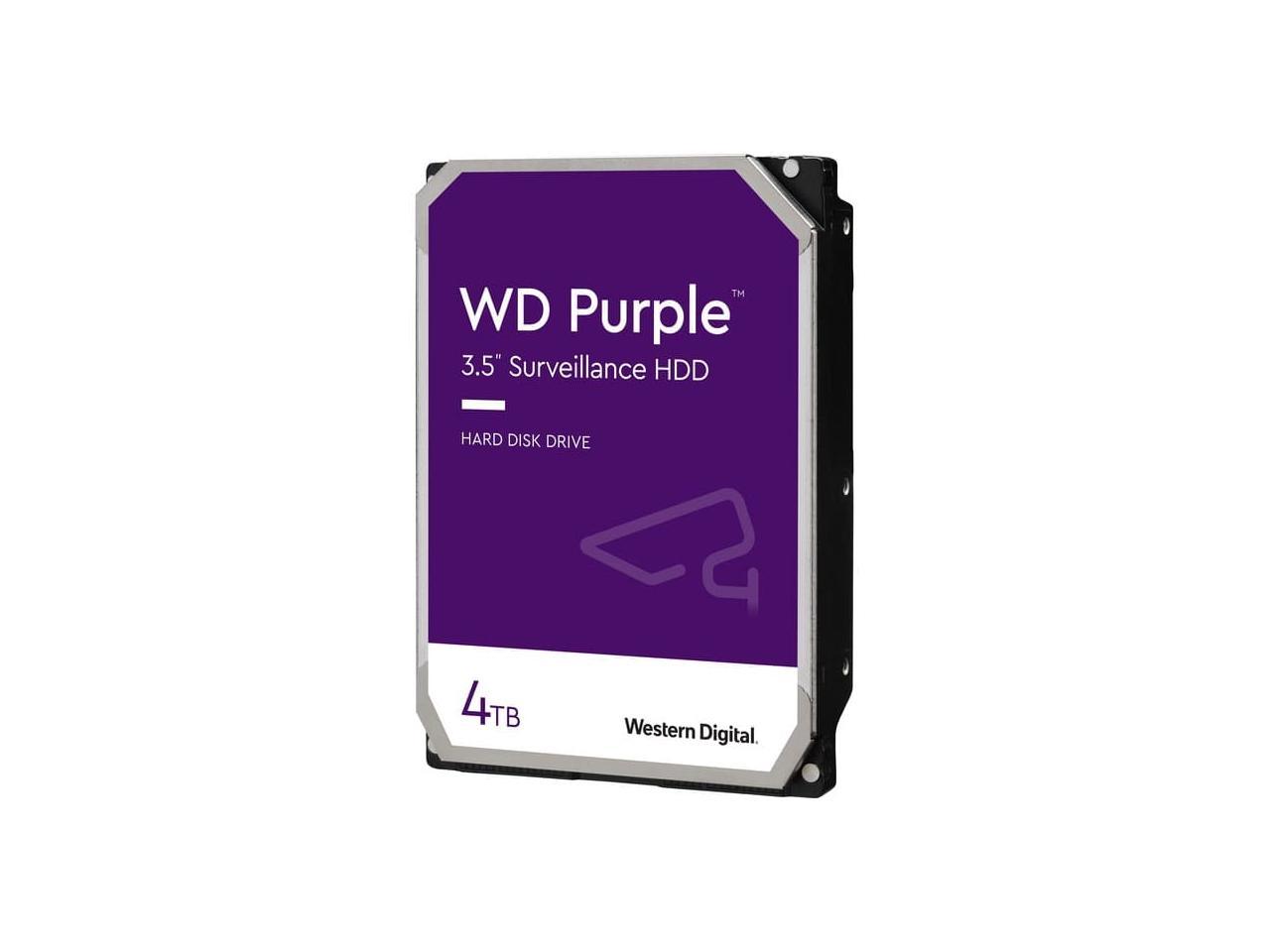 Western Digital 4TB WD Purple Surveillance Internal Hard Drive HDD - SATA 6  Gb/s, 256 MB Cache, 3.5