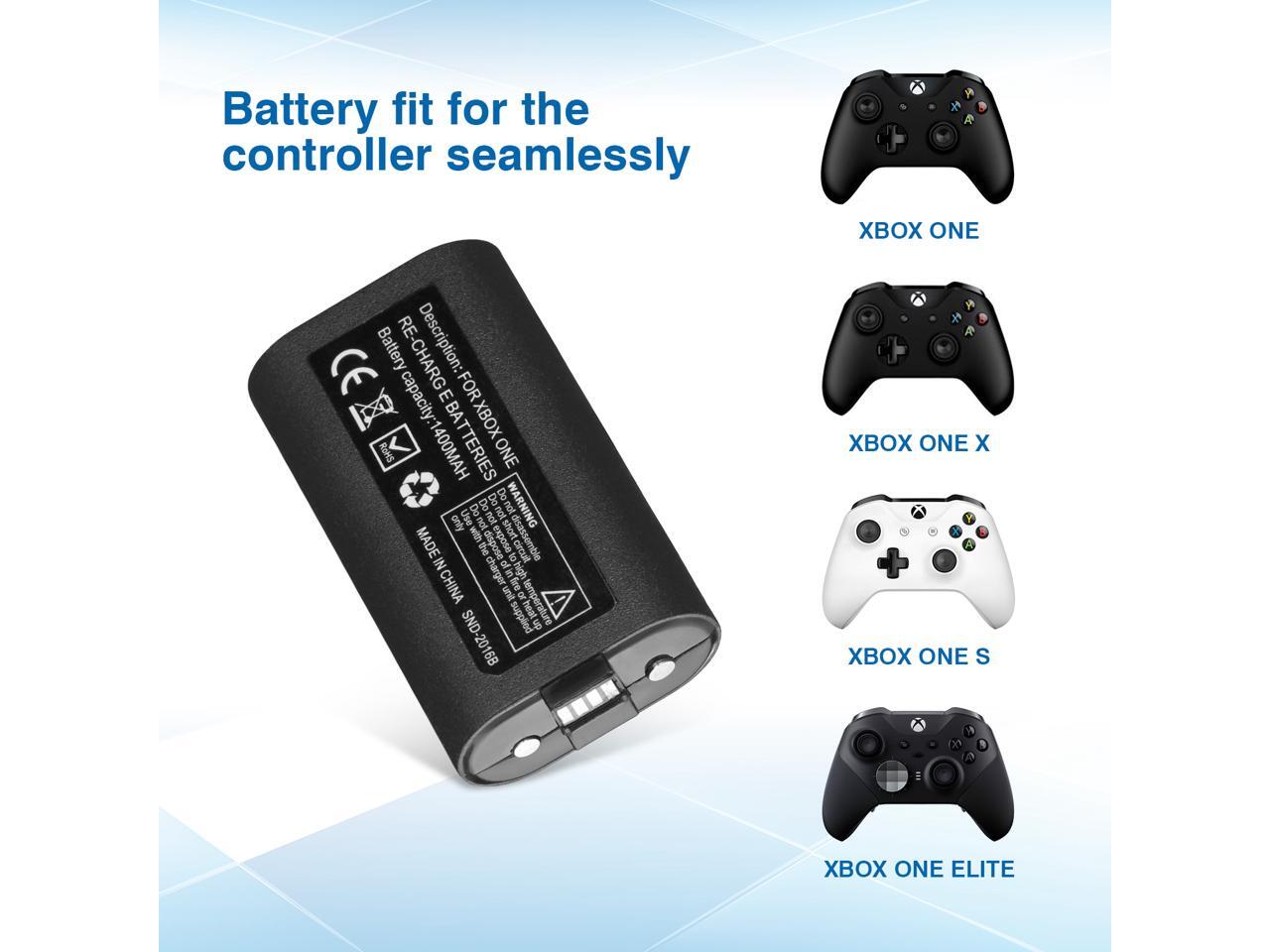 FirstPower Battery Pack For Xbox Controller 1400mAh Rechargeable