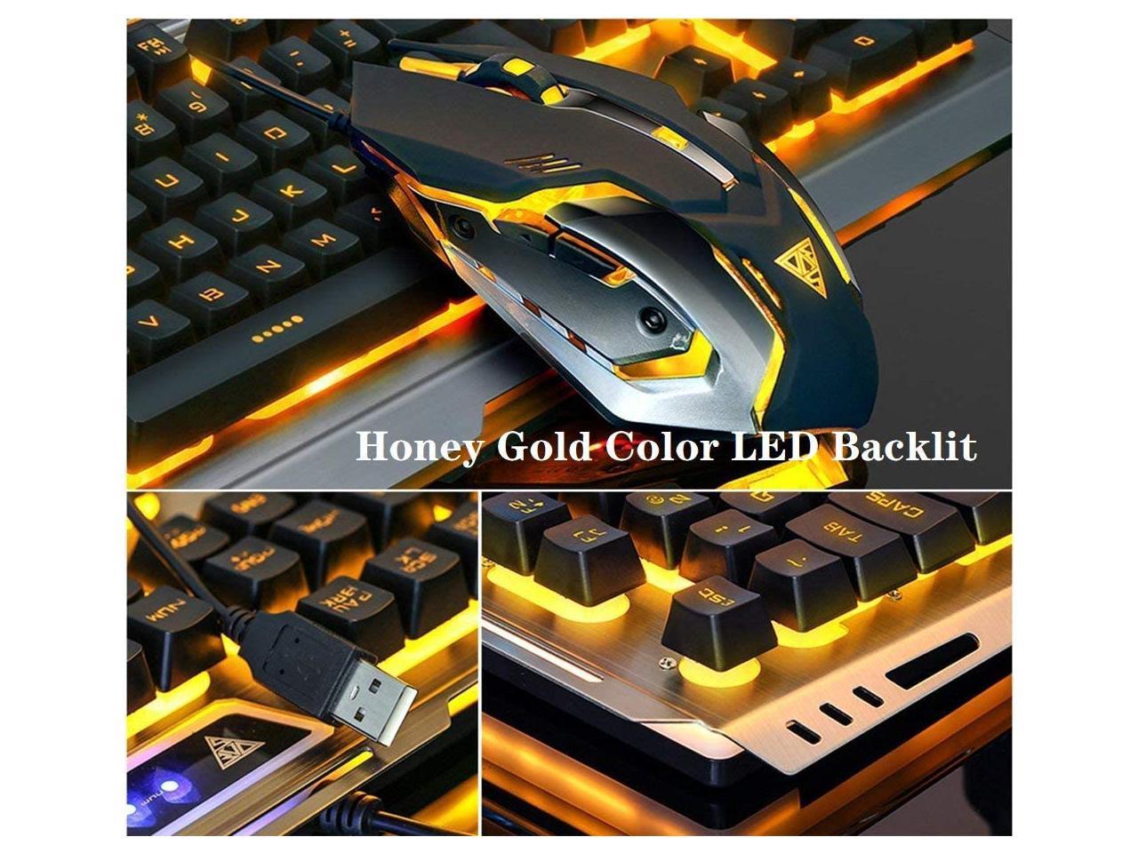 アウトレット 美品 送料無料！RGB PC Gaming Accessories Combo Kit USB Spill Proof  Keyboard #x2013; Wired Gami