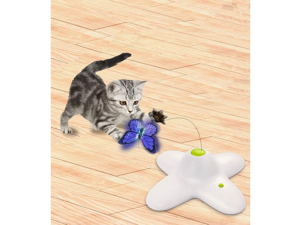 fluttering butterfly cat toy