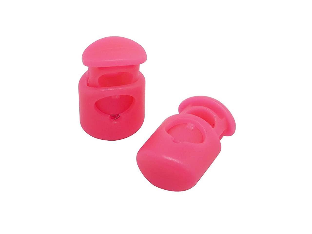 Heavy Duty Single Hole Plastic Cord Lock Clamp Toggle Stop Slider for Paracord, Bungee Cord