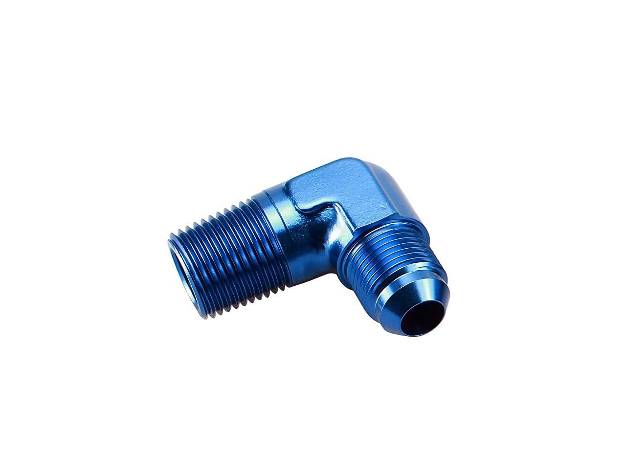 3AN AN3 AN-3 Female To Male Flare 90 Degree Aluminum Adapter Fittings Black 3AN AN3 AN-3 Female To Male Flare 90 Degree Aluminum Adapter Fittings Black