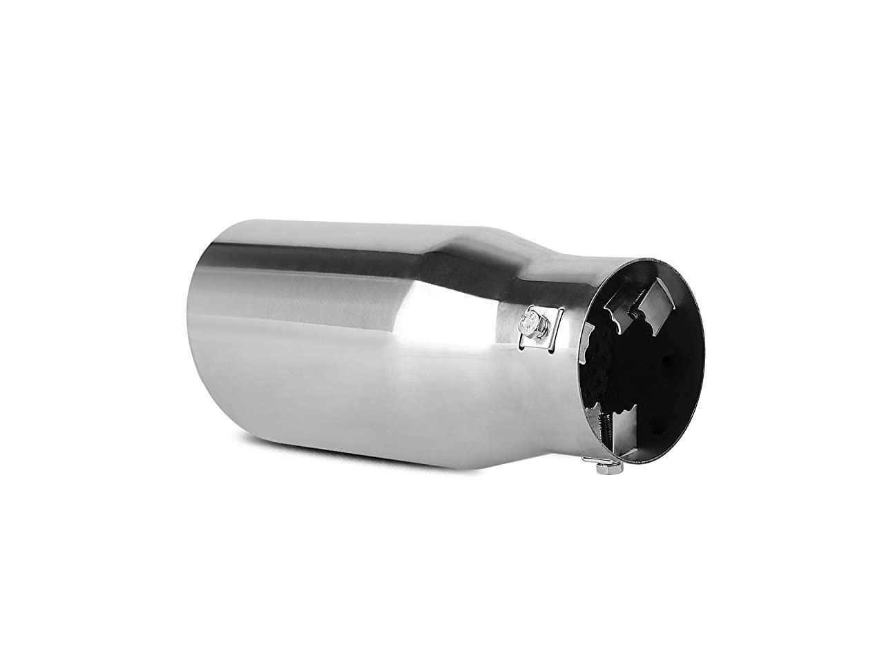 2.0" 2.25" 2.5" Inlet Exhaust Tip, Chrome-Plated Stainless Steel