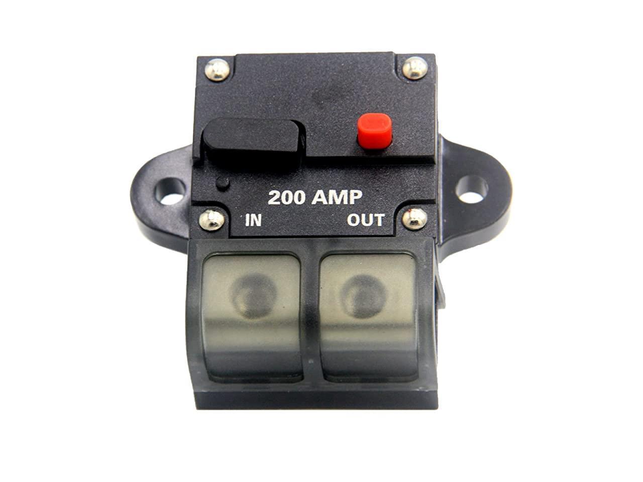 200 Amp Circuit Breaker, Automotive High Current 0 2 4 8 Gauge Wire