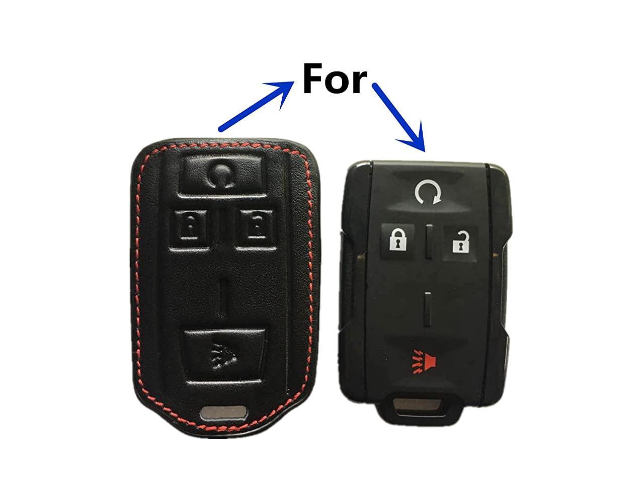 Leather Keyless Entry Remote Control Key Fob Cover Case protector For