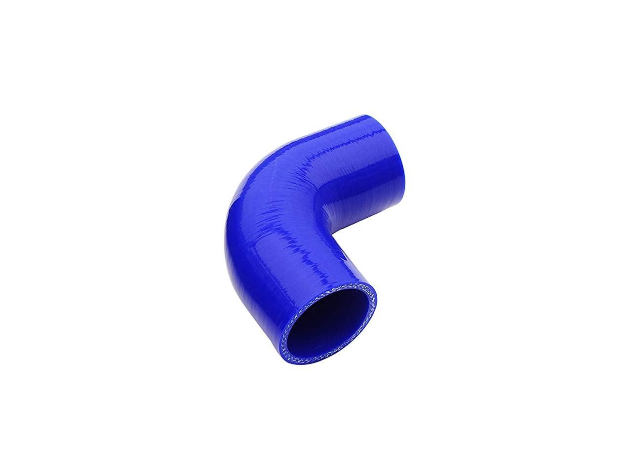 Leg Length 3.5 90 Degree Elbow Coupler ID 2 80 PSI Maximum Pressure No Logo 3-Ply Reinforced 90mm Wall Thickness 0.18 4.5mm Black Universal Automotive Pure Silicone Hose 51mm 