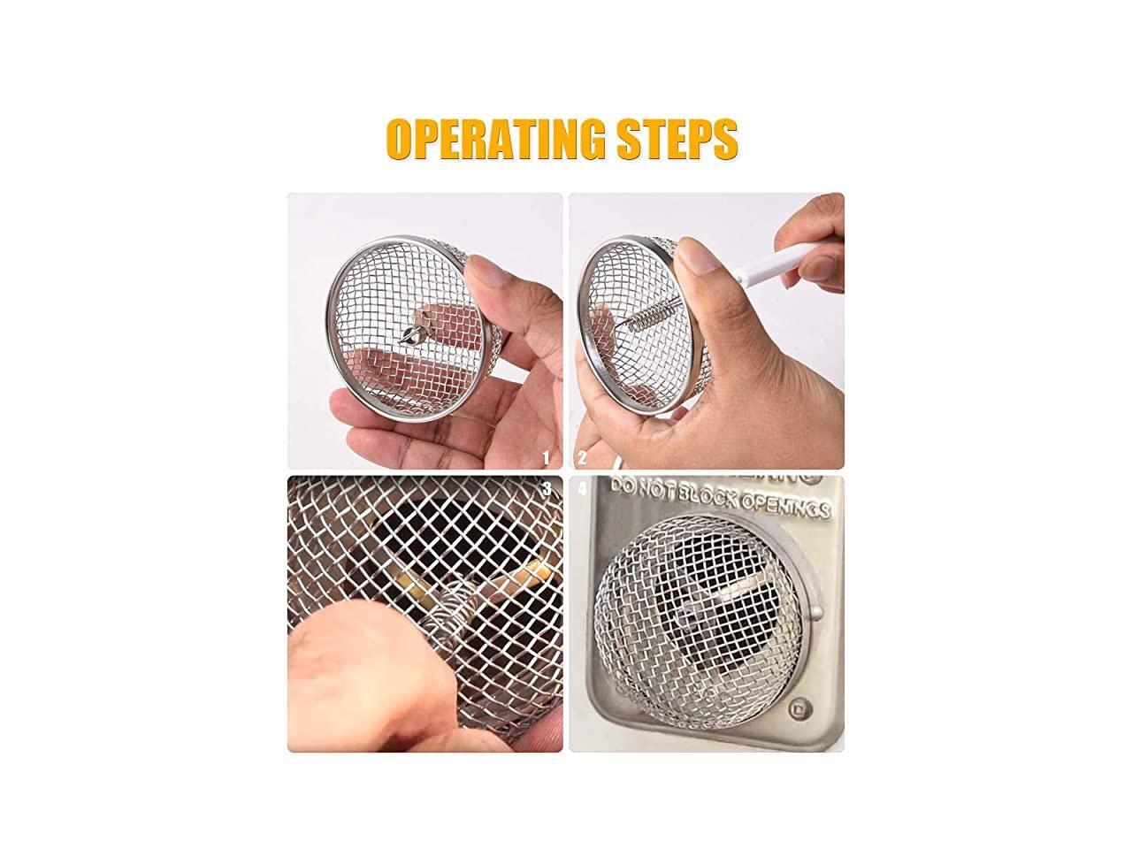 2 Pack Flying Insect Screens RV Furnace Vent Cover Screens Keep Pests