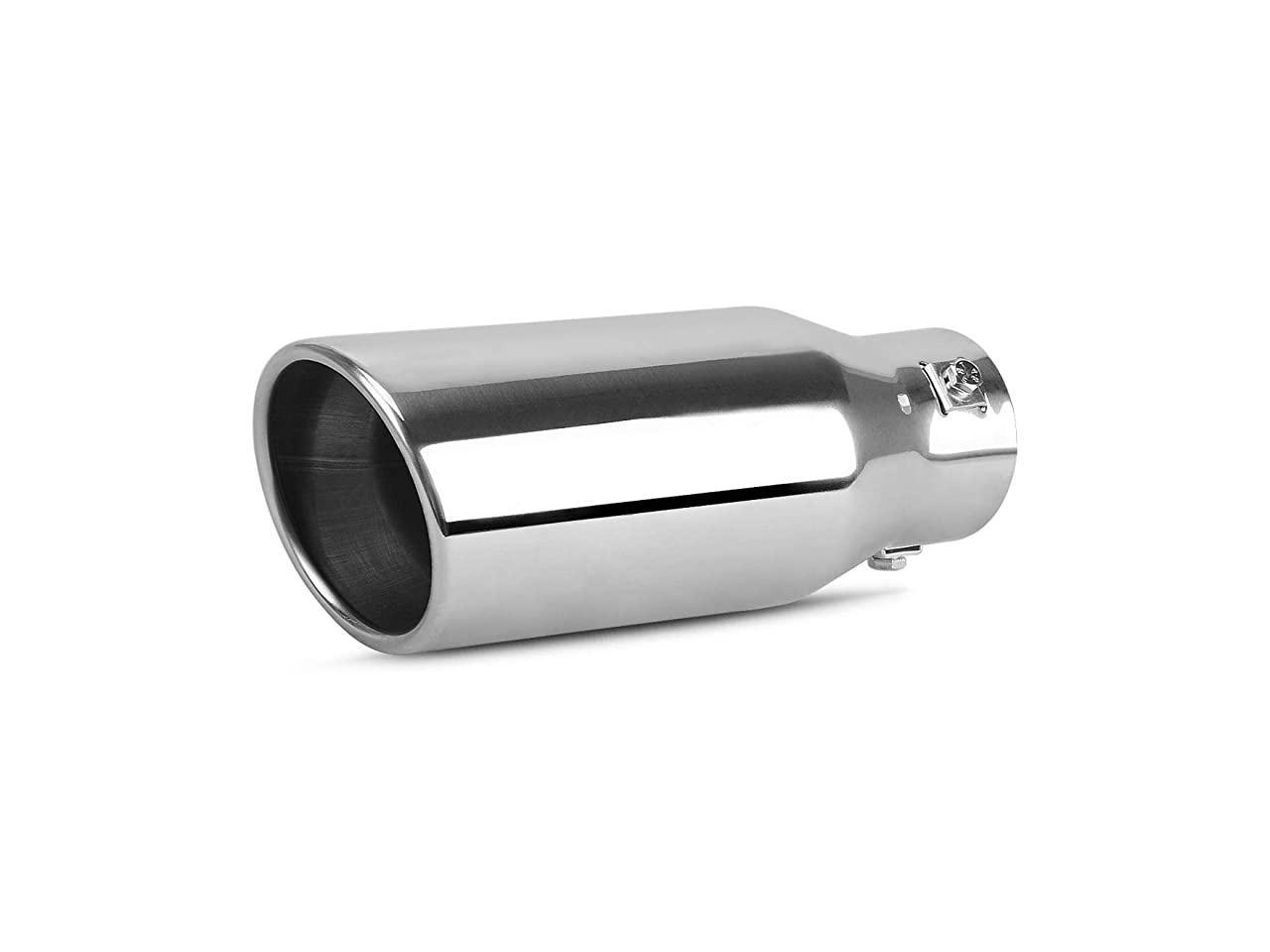 1.5-2.0 Inch Adjustable Inlet Exhaust Tip, Chrome-Plated Stainless