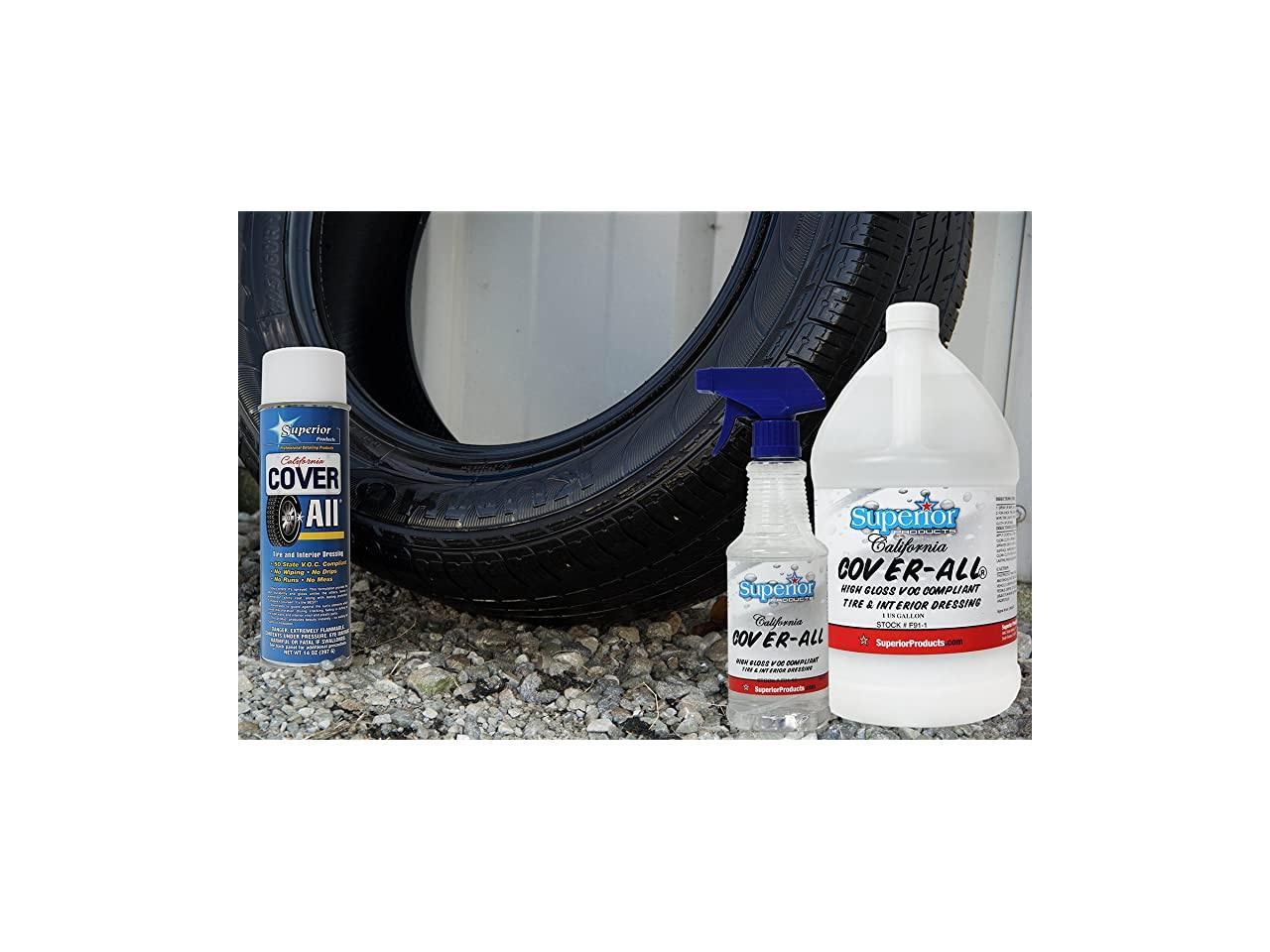 Cover All Automotive Tire Shine Spray Professional Grade Tire Dressing
