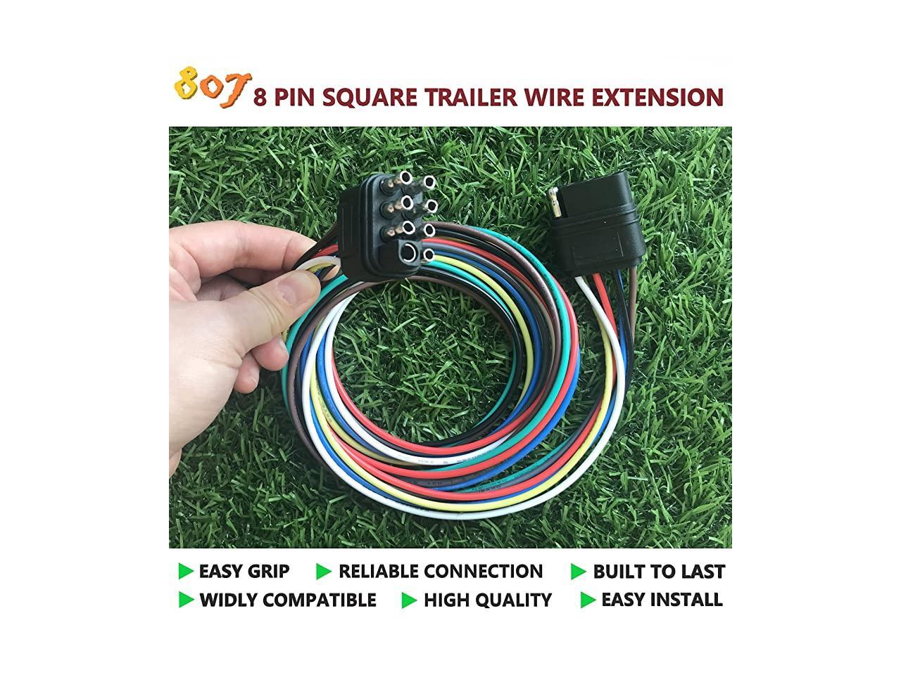 234568 Way Male and Female Trailer Wire Extension Connector234568 pin