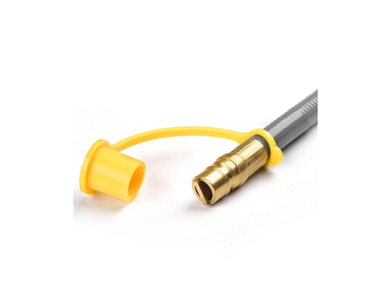 24 Feet 12inch ID Natural Gas Hose with Quick Disconnect Fittings for Fire Pit Generator Patio