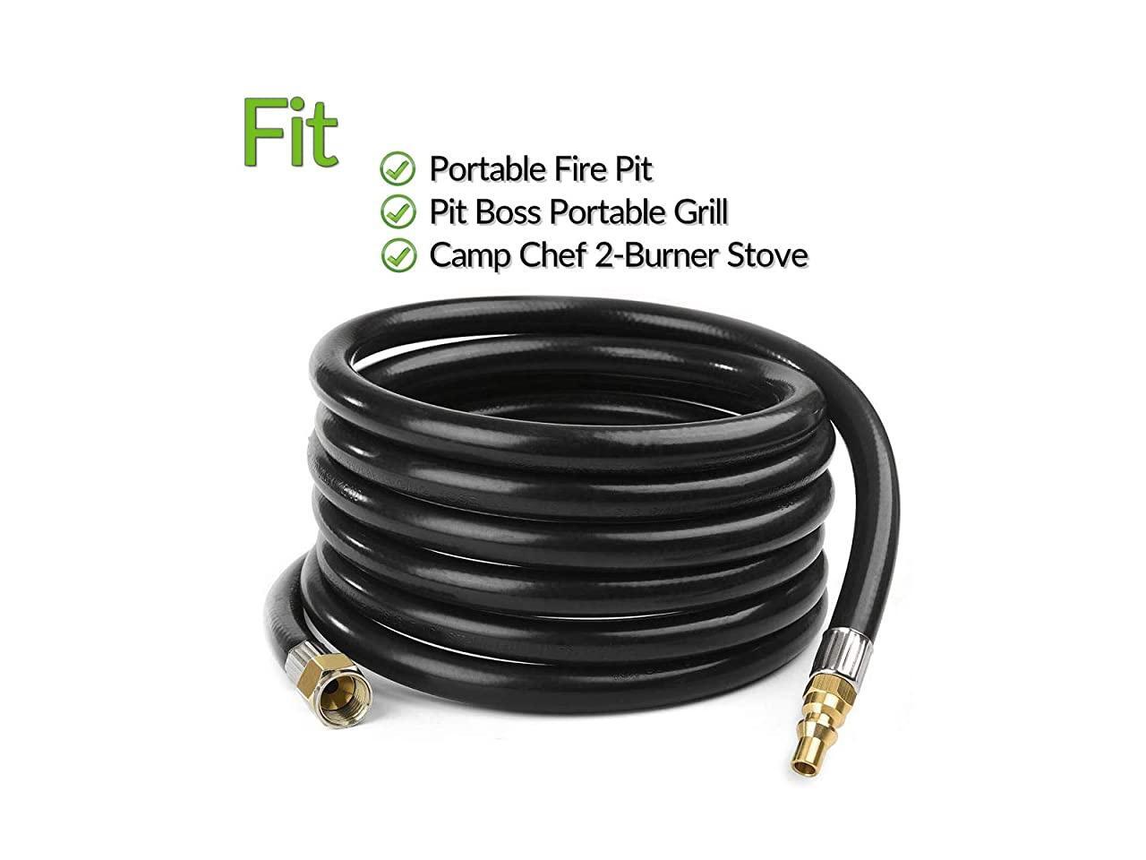 24FT RV Quick Connect Propane Hose Easy Release RV Connection Hose for