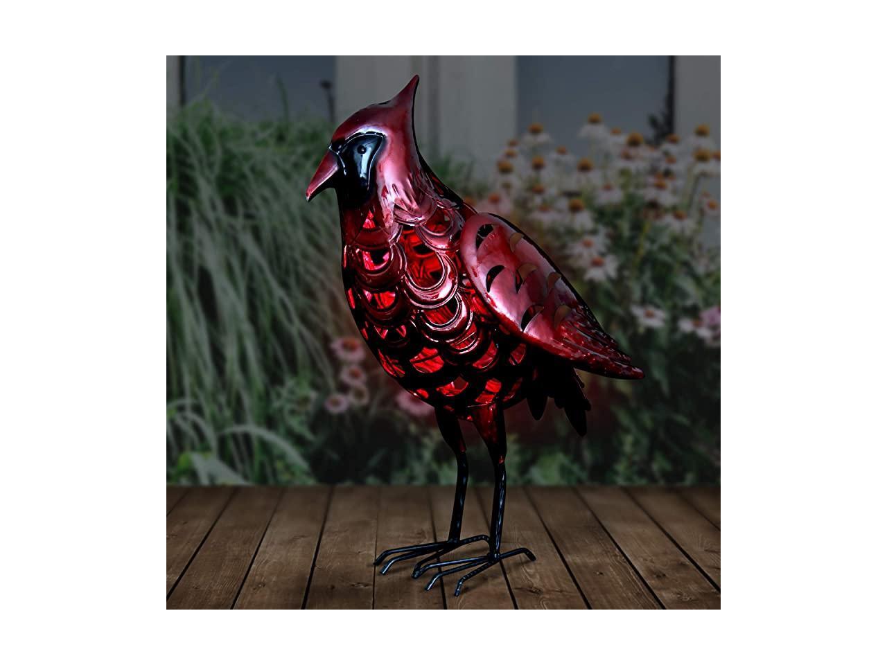 red cardinal garden statue