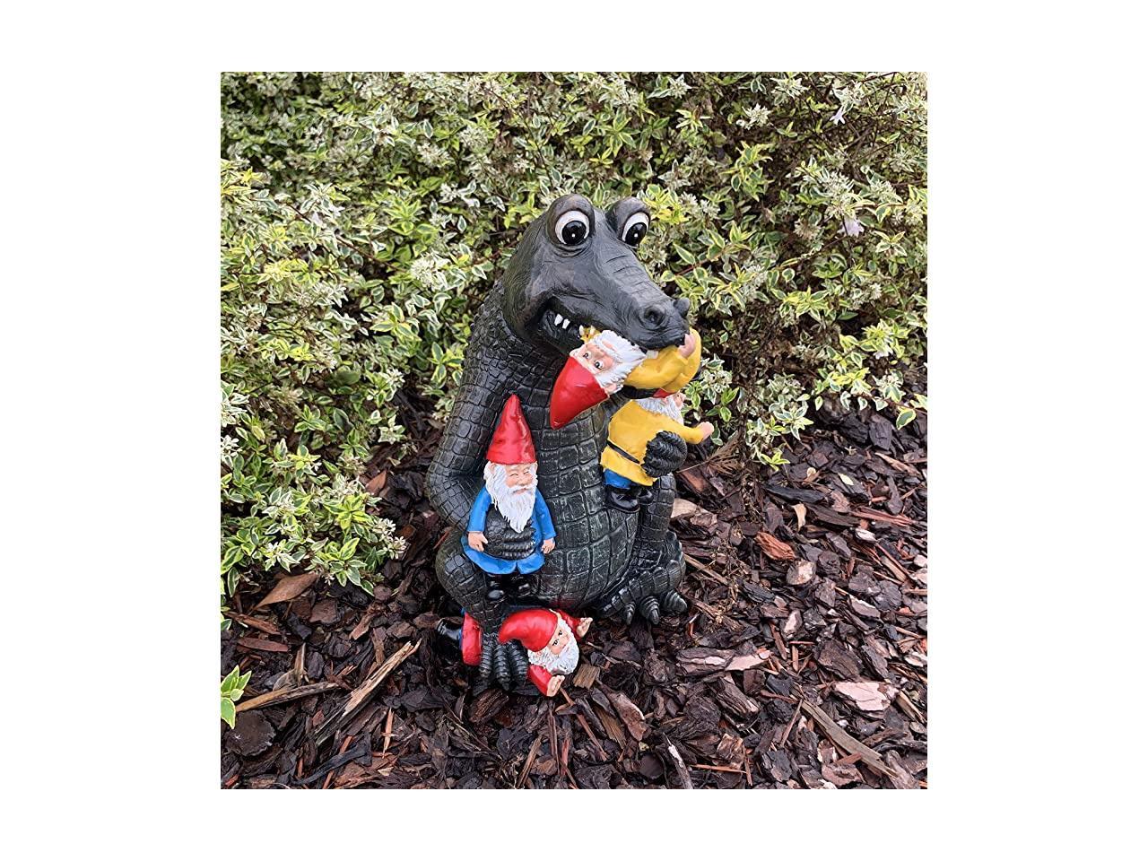 Large Funny AlligatorGarden Gnome Statue Lawn Gator Art Statue - Newegg.com