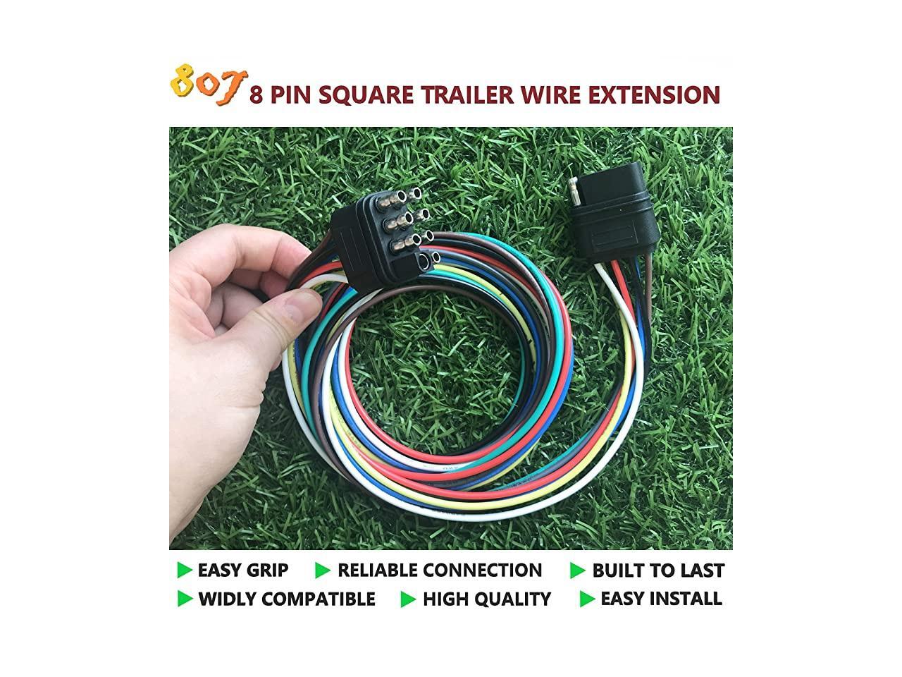 234568 Way Male and Female Trailer Wire Extension Connector234568 pin