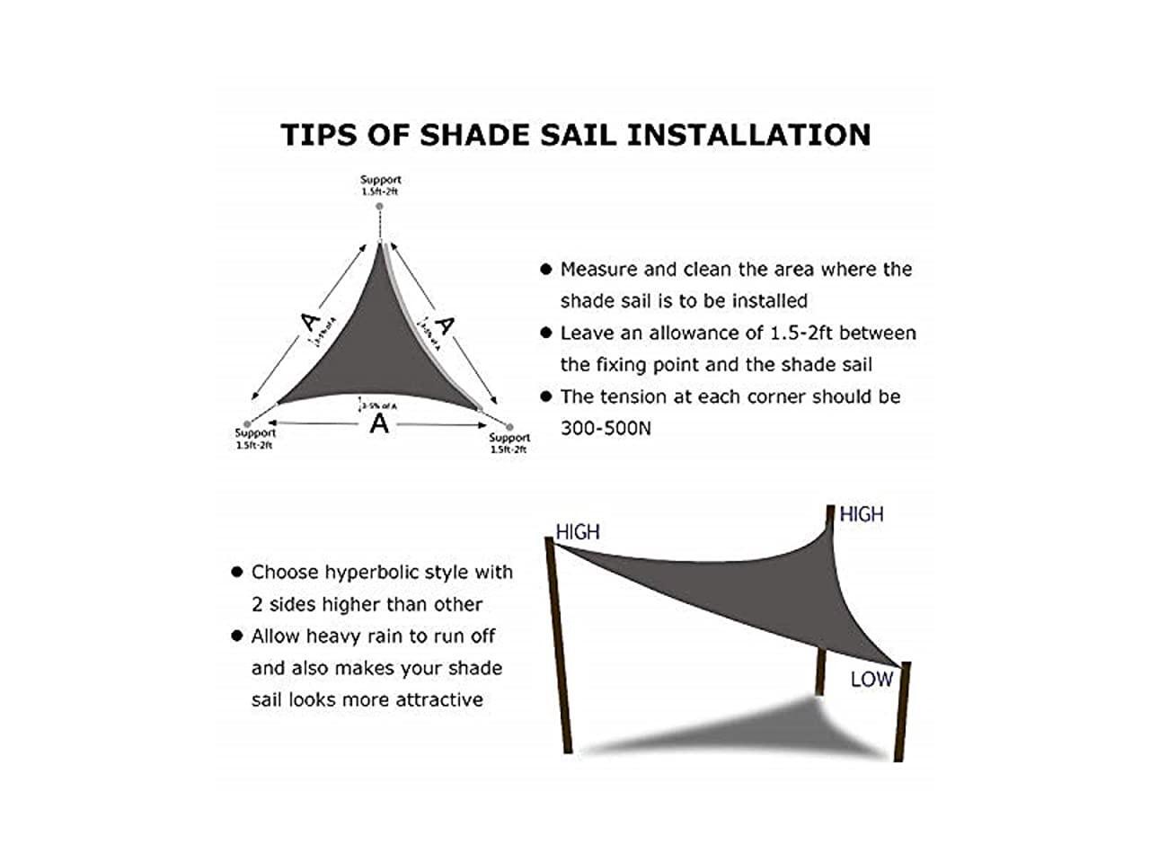 Sun Shade Sail Right Angle Canopy 15 x 15 x 21 Sail Shade Scarlet Sun