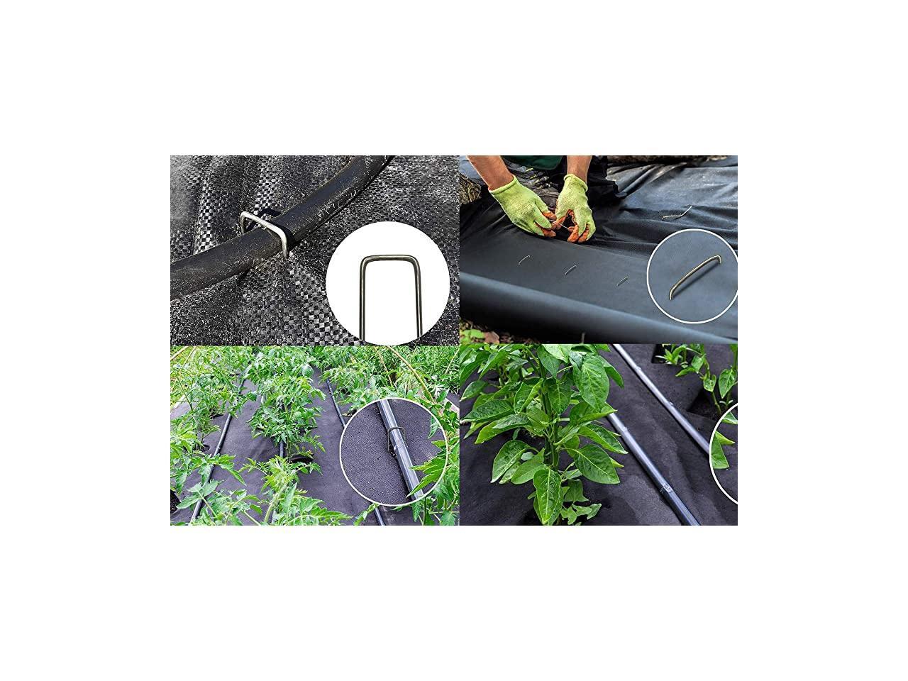 200 Landscape Staples 6quot Garden Staples Stakes Galvanized Steel Landscape Fabric Staples Sod