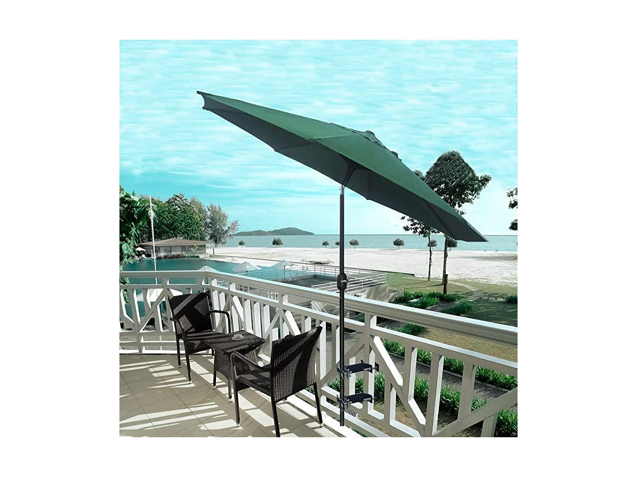 Deck Umbrella Clamp Outdoor Universal Patio UmbrellaTorch Mount Holder