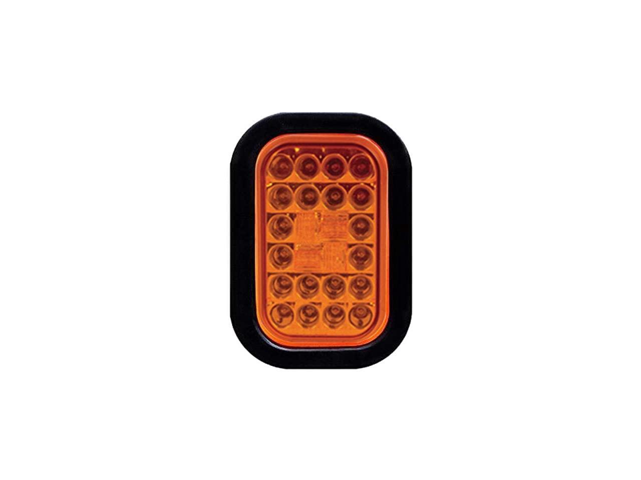 x 3quot Rectangular Amber LED Trailer Tail Light DOT Certified Truck ...