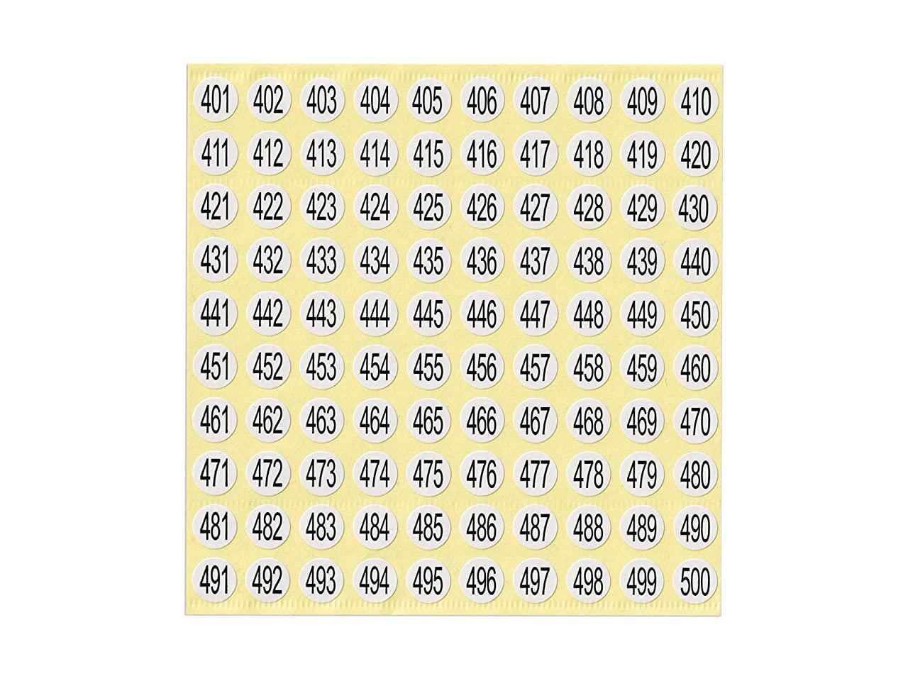 number-stickers-401-to-500-round-self-adhesive-stickers