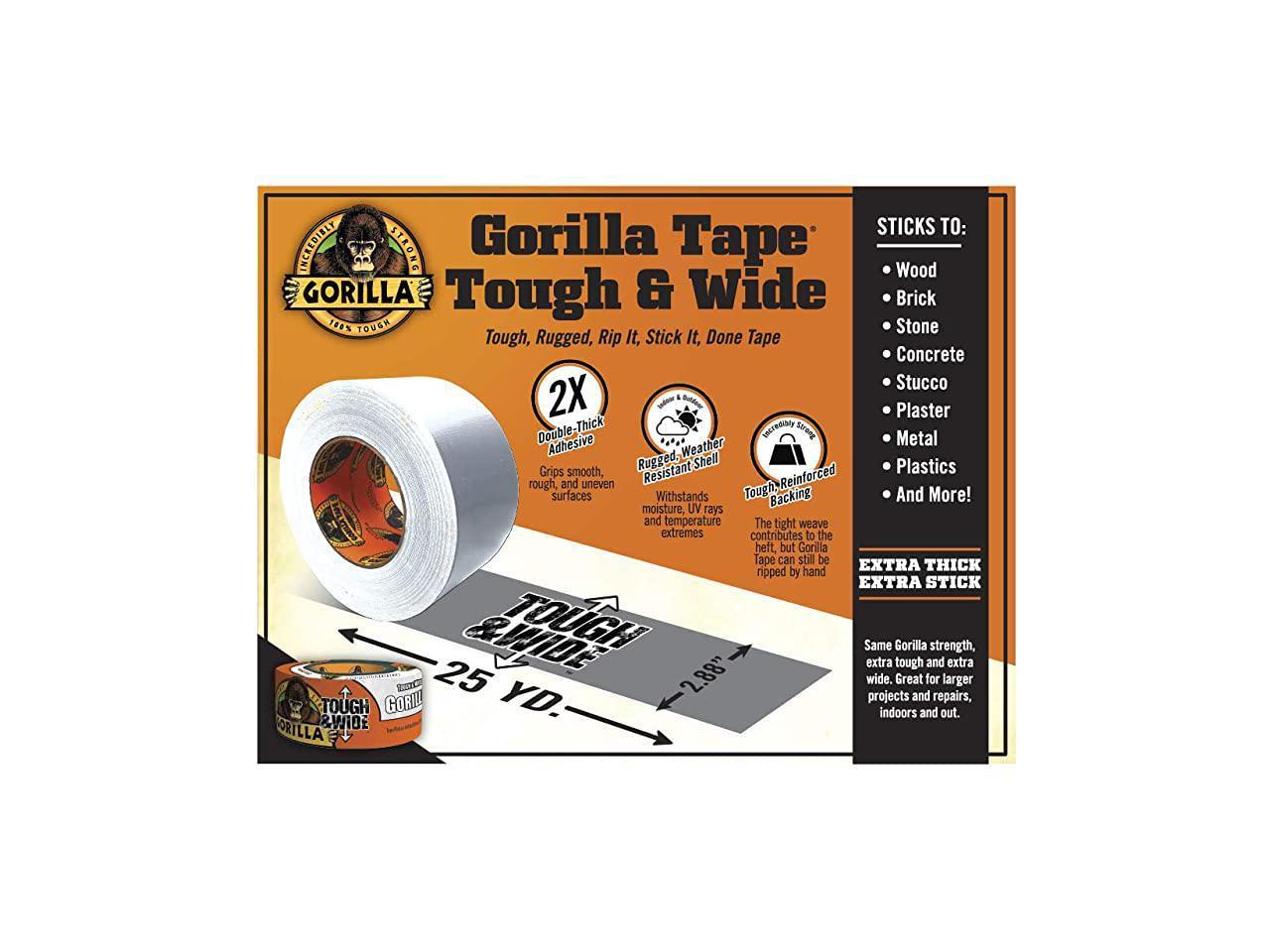 3" x 25yd 7.5 Mil Thick White Duct Tape PE Coated Weather Resistant 2.83" 72mm 