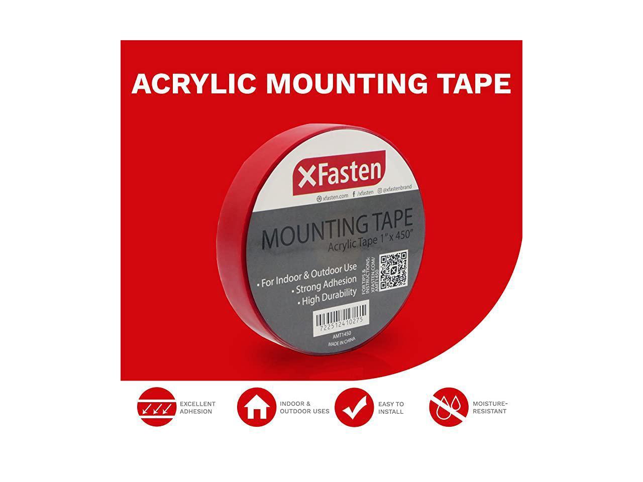 Double Sided Acrylic Mounting Tape Removable Clear 1Inch x 450Inch