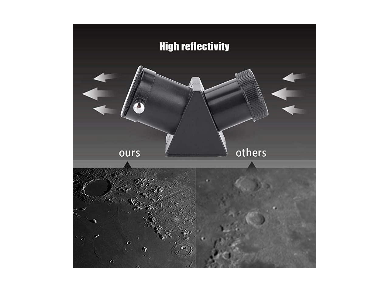 243mm 45 Degree Refracting Telescope Erecting Prism Eyepiece Diagonal