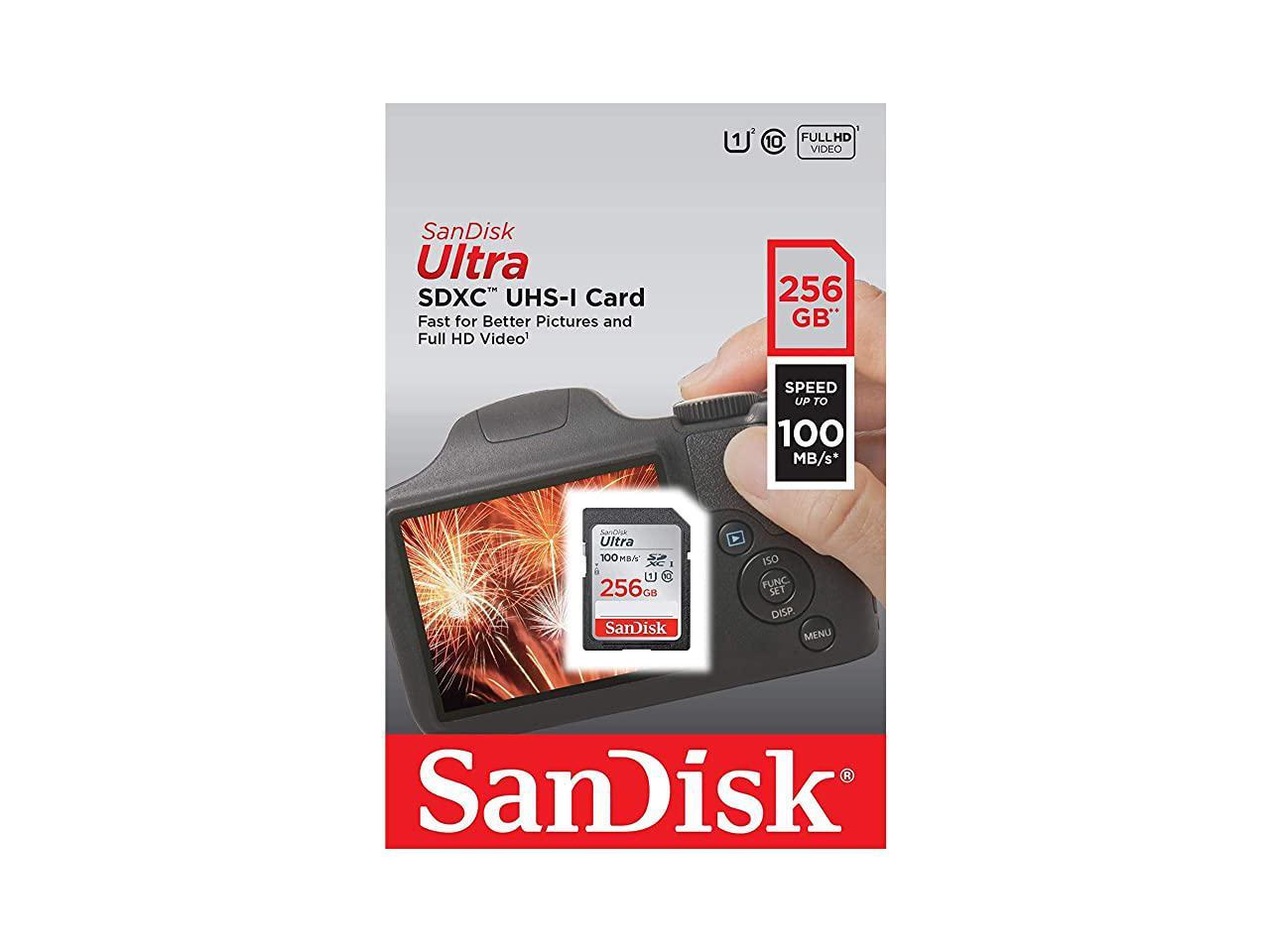 SD Ultra Memory Card Class 10 Works with Sony CyberShot DSCW800 W830