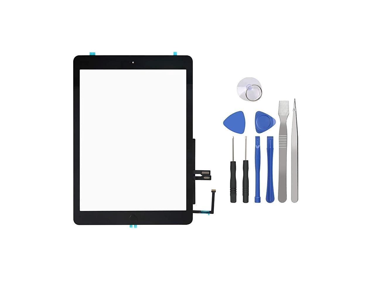 Screen Digitizer for iPad 6th Generation iPad 2018 Front Glass Replacement with Home Button Tool