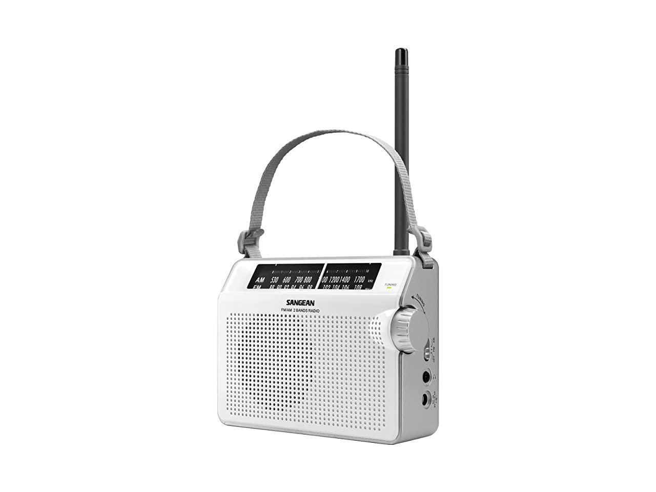 PRD6WH AMFM Compact Analog Portable Radio