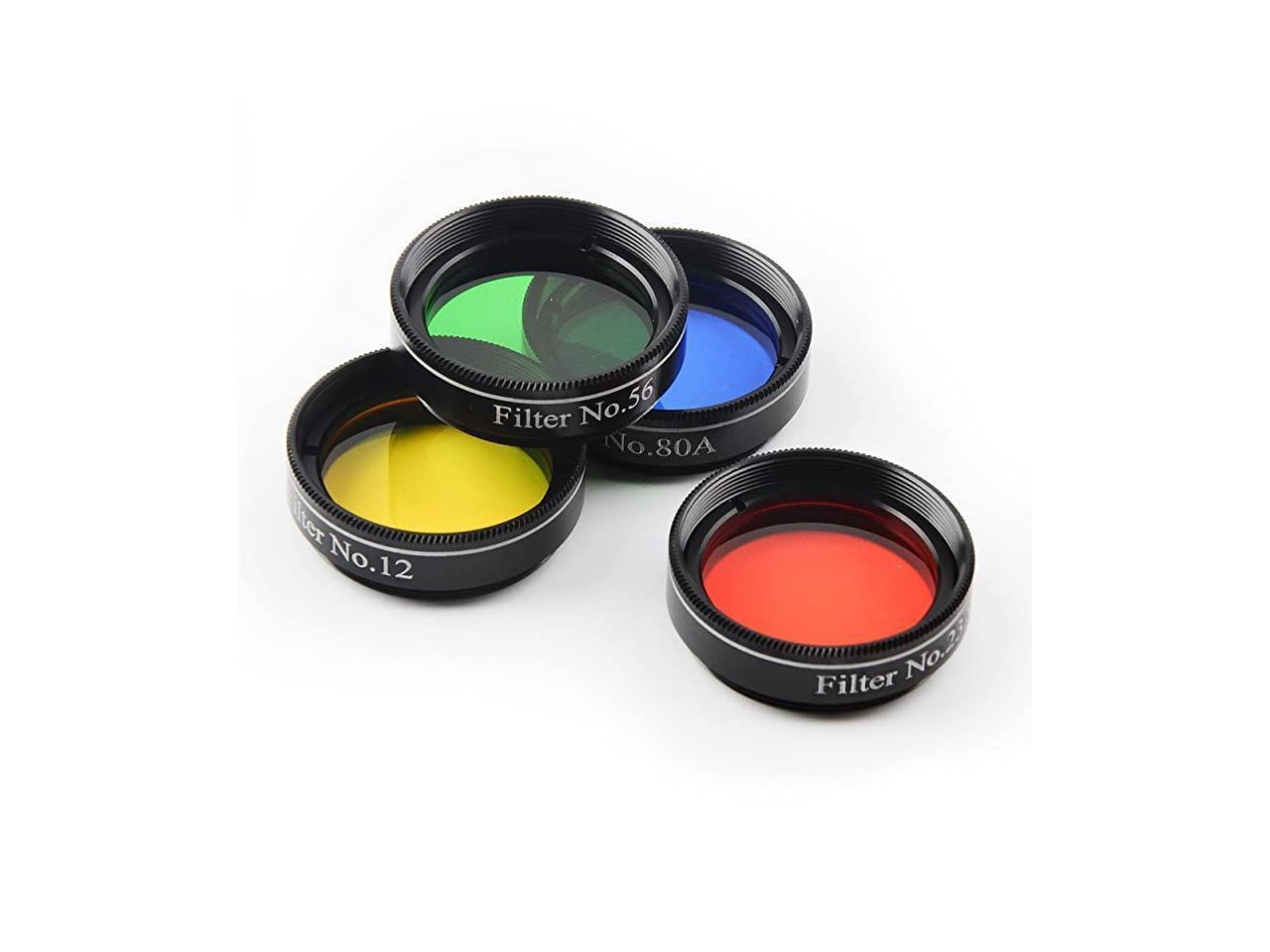125 Inch 7pcs Telescope Filters Set 5 Color Filters MoonSkyglow Filter