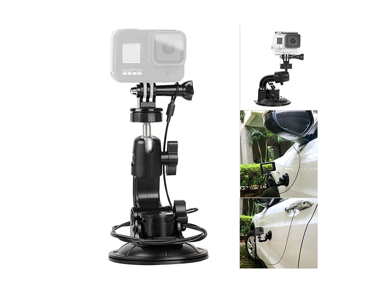 Cup Car Mount Stand Tripod Adapter with Safety Tether Outdoor Indoor