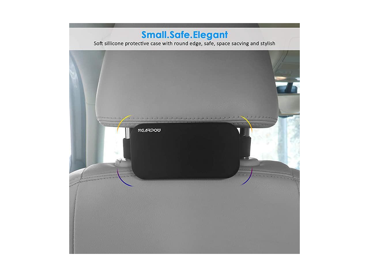 Car Headrest Mount, 360°Rotation Velcro Tablet Holder for Car Back Seat, Angle Adjustable and