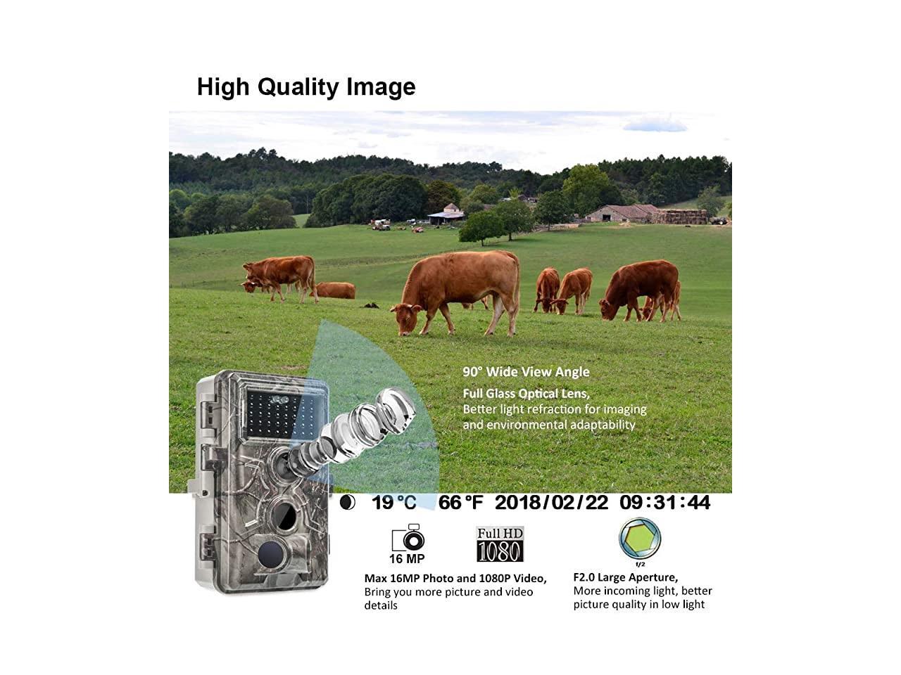 16MP 1080P 2020 Upgraded SL122 Pro Trail Camera Details about    Enhanced Night Brown 