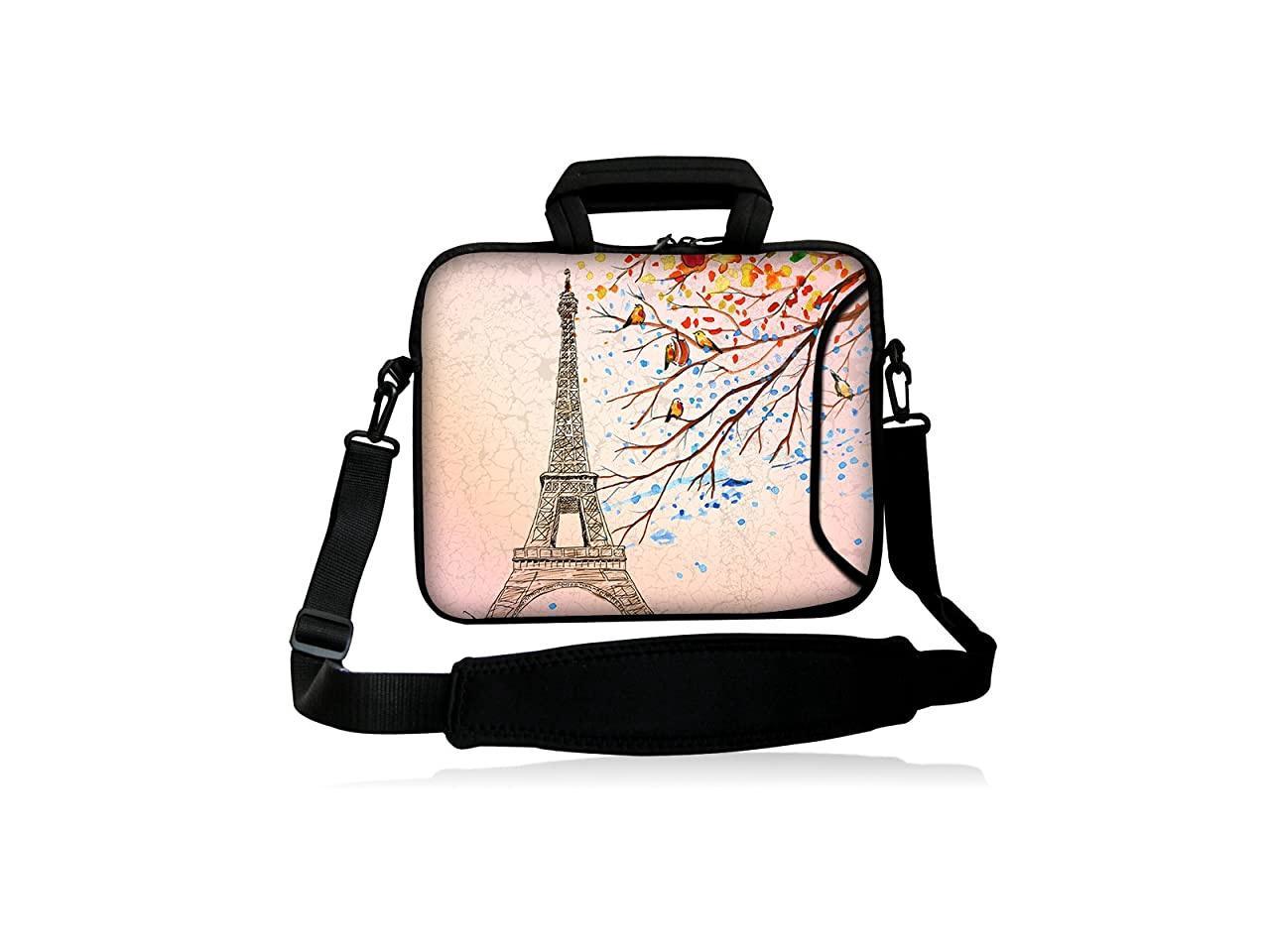 Business Briefcase Protective Bag Eiffel Tower in Paris3 Fashion Waterproof Laptop Sleeve 13 Inch 15inch Works with Any Brand of Laptop. 
